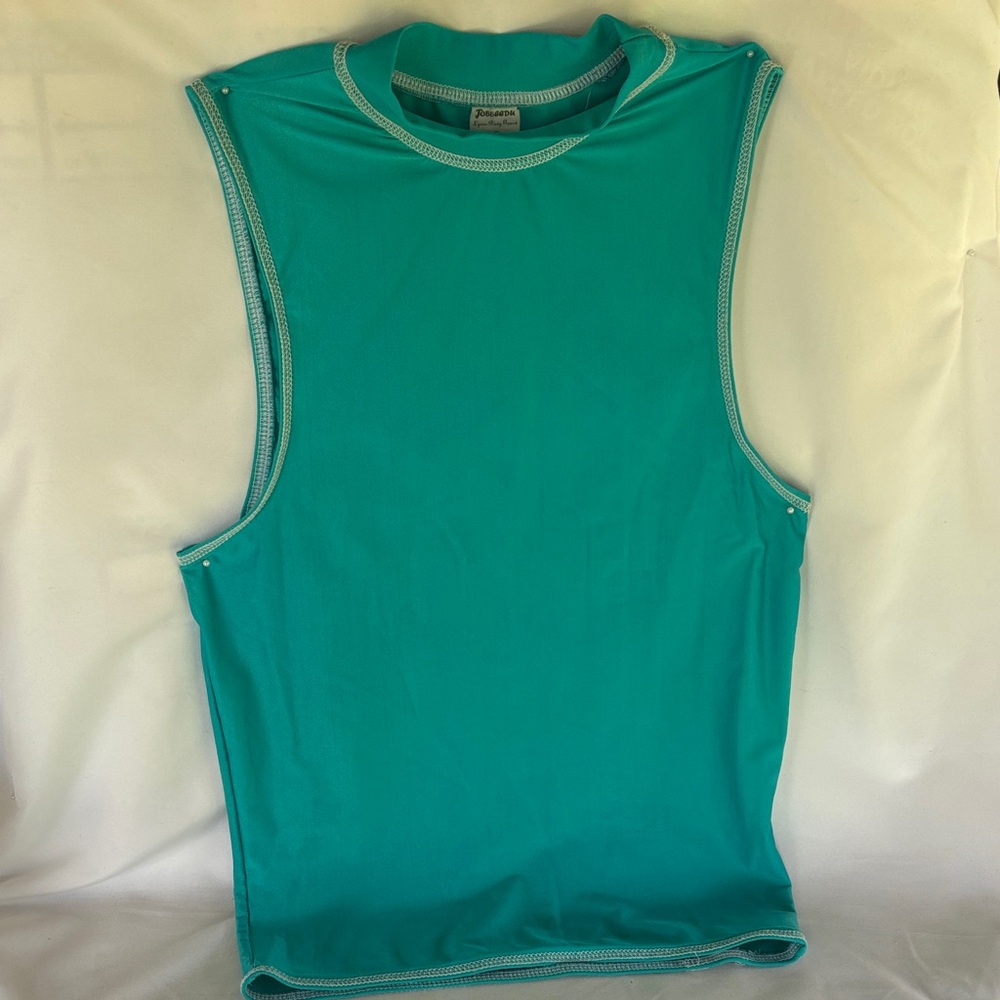 GENTLY WORN JOBBEEDU VERY PRETTY TEAL SLEEVELESS TOP SIZE SMALL - Picture 1 of 14